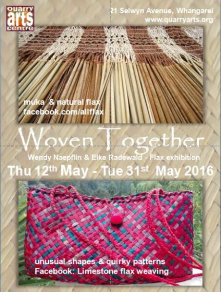'Woven Together' - co-exhibition with Elke Radewald at the Whangarei Quarry Arts Centre