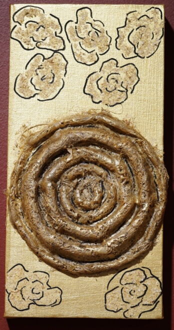 AllFlax by Wendy Naepflin - multimedia - flax fibre painting AllFlax by Wendy Naepflin - multimedia - flax fibre painting