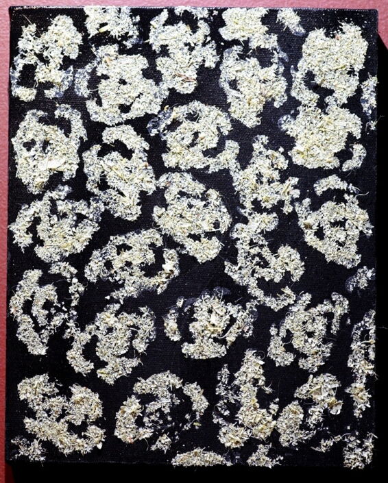 AllFlax by Wendy Naepflin - multimedia - flax fibre painting