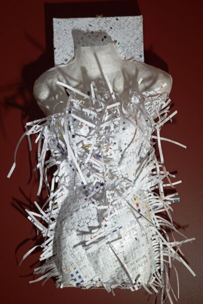 Kohukohu Village Art Gallery, torso made of paper Kohukohu Village Art Gallery, torso made of paper