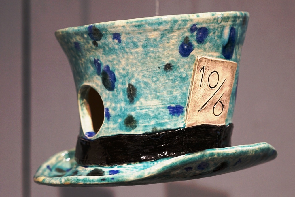 AllFlax by Wendy Naepflin - ceramics/clay - Mad Hatter's hat AllFlax by Wendy Naepflin - ceramics/clay - Mad Hatter's hat