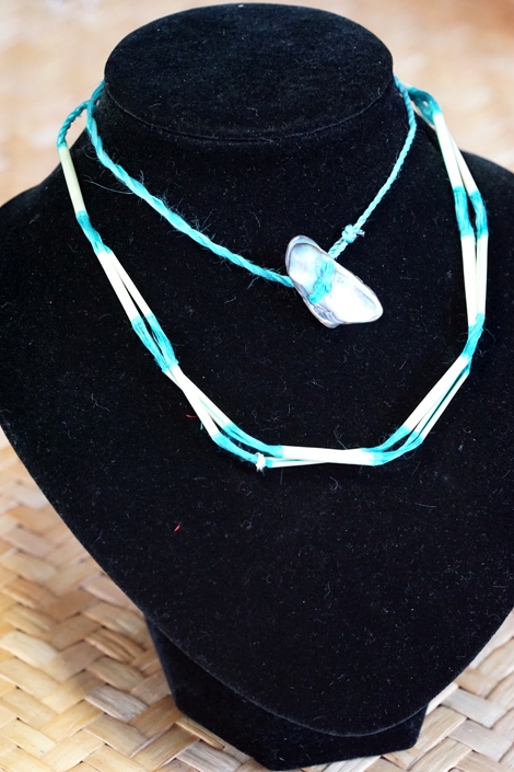 AllFlax - contemporary flax weaving: necklace